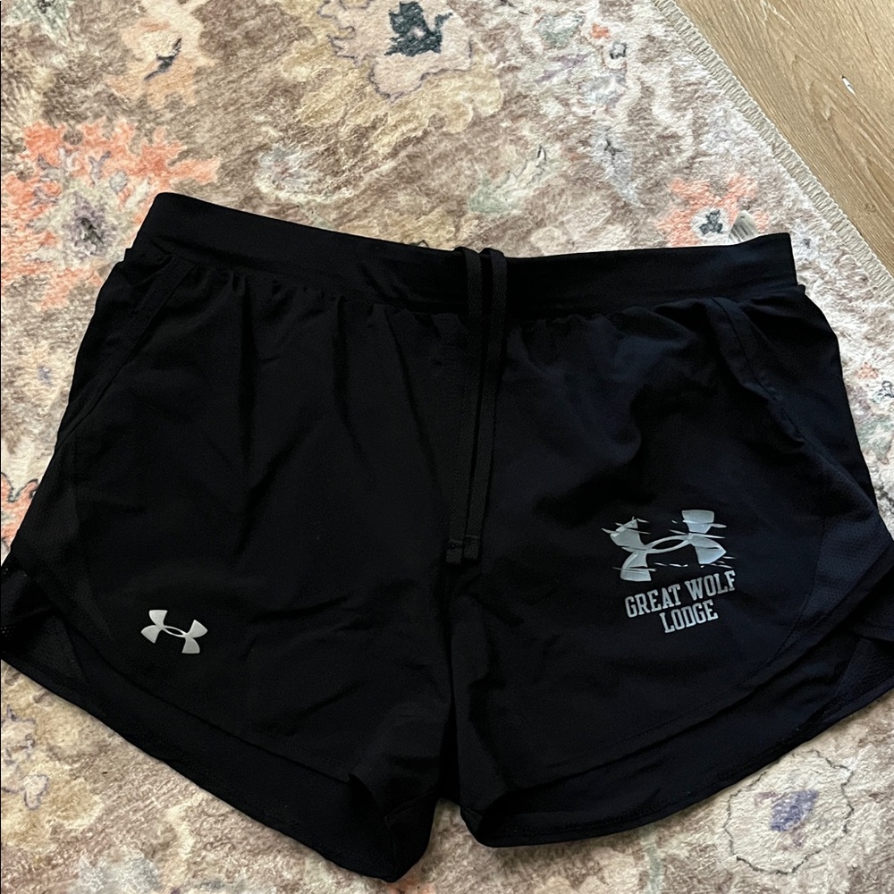 Under Armour Great Wolf Lodge Black Athletic Shorts for Women M